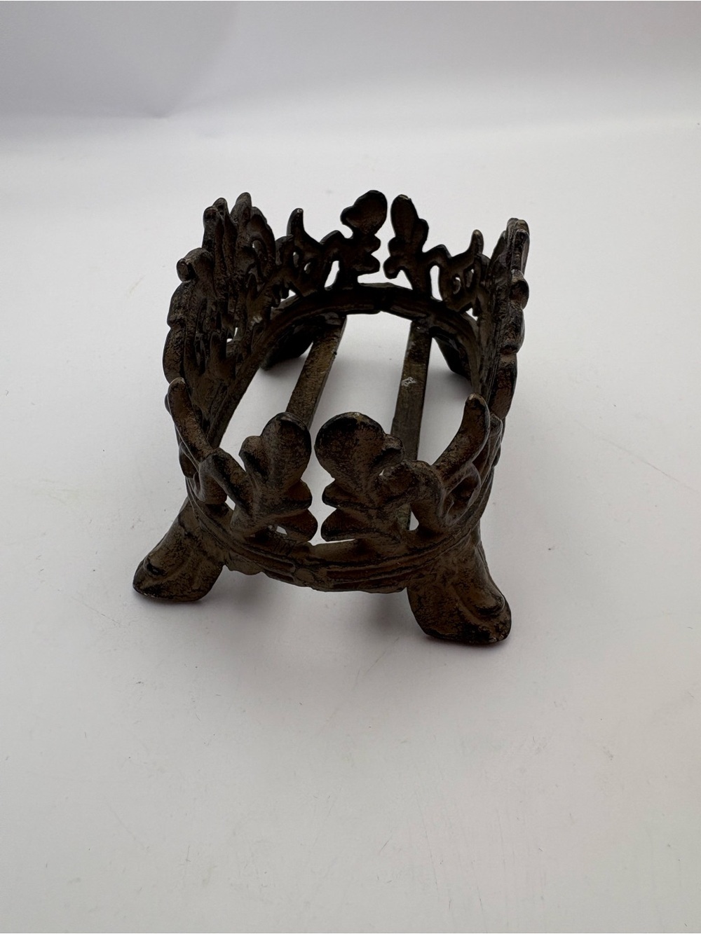 Vintage Art Nouveau Metal Caddy - Picture 5 of 11